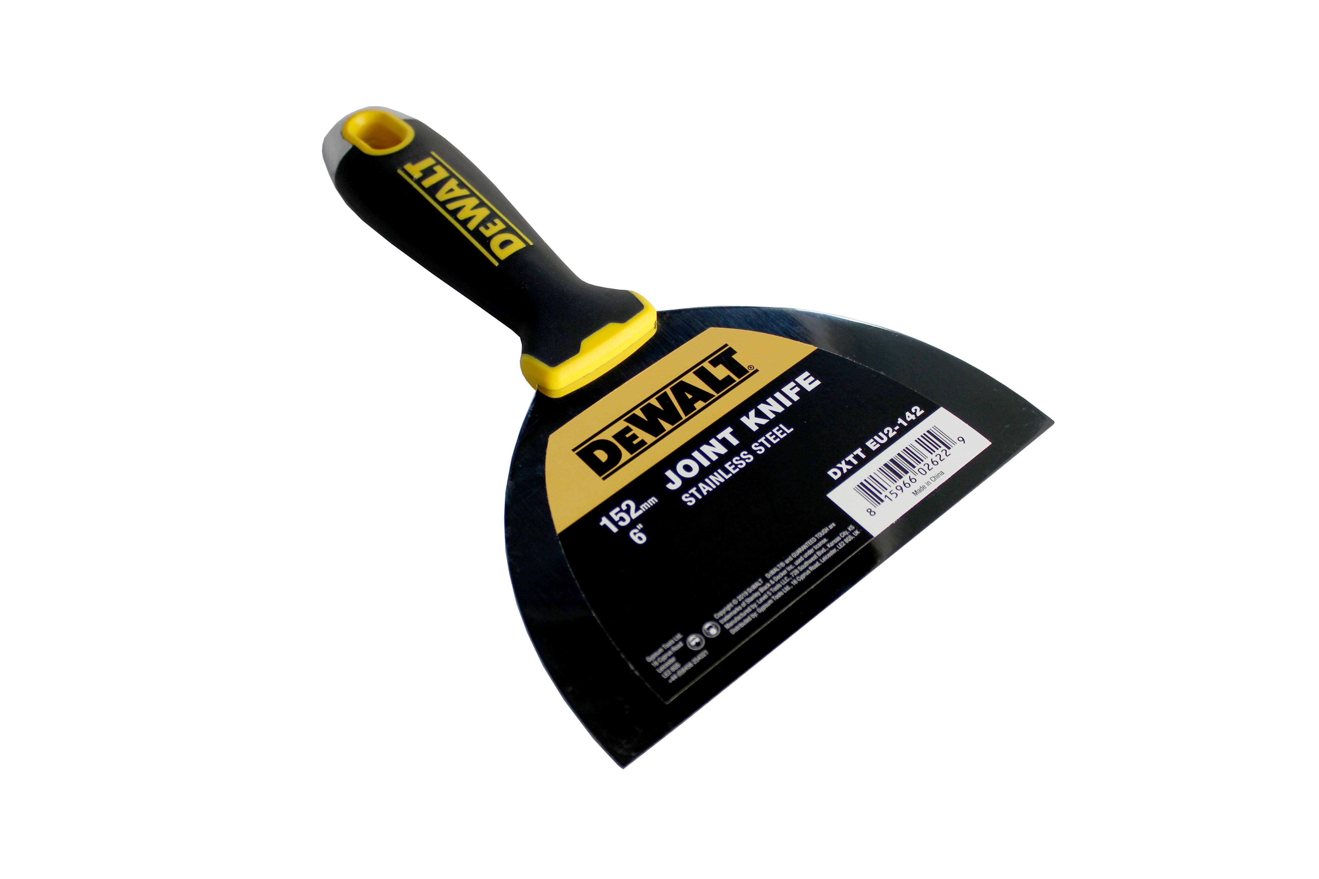 DeWalt Малярный шпатель с черной пластиковой ручкой и металлическим наконечником 20 cм
