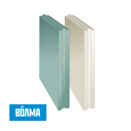  Плита пазогребневая полнотелая ВОЛМА (ПГП), 100 мм 