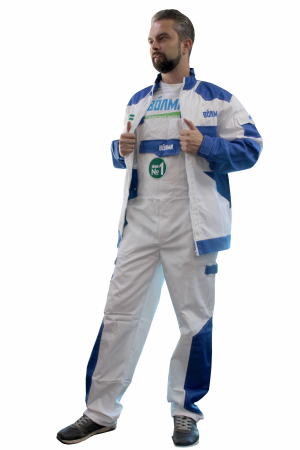 Костюм строительный ВОЛМА (белый)
